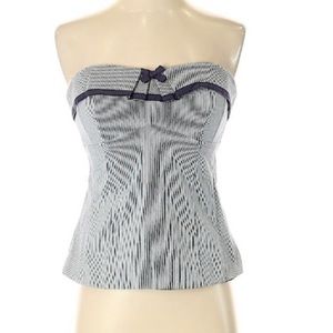 Nanette Lepore Pinstripe Tube Top